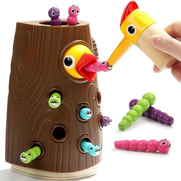 Nourrir l'Oiseau avec des Insectes – Jouet Magnétique TUMALAGIA pour Fille et Garçon de 2, 3 et 4 Ans – Jeu de Piscine Qui Développe Les Compétences Cognitives, Physiques
