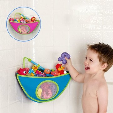 Nouveau Mignon Animal Bain Jouets Enfants Bébé Bien Rangé Stockage Aspiration Salle De Bains Baignoire Poupée Sac Suspendu Panier Maille Sac De