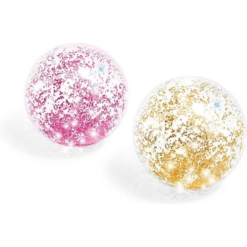 Nouveaux paillettes transparentes grand ballon de plage enfants épaissi adultes gonflables jouets de jeu d'eau, 2 pièces