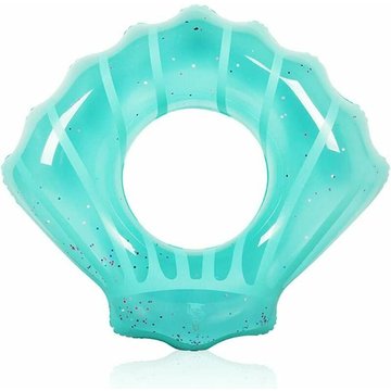 Outillage Anneau de Natation Shell, Bouée Gonflable de Piscine,Anneau de Natation Gonflable avec Paillettes en Forme de Coquille Durable et