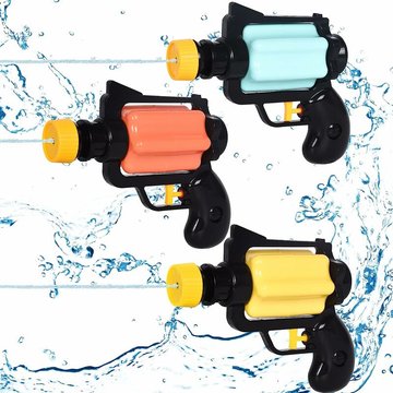 Pack de 3 Pistolets à Eau WAHAISON, Jouets Pistolet à Eau Enfants, 200ML Water Guns Jouet d'été, Water Pistol pour la Plage Extérieure Piscine d'été pour Les