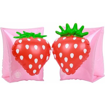 Paire d'anneaux de bras en forme de fraise bouée de bras WAHAISON pour piscine