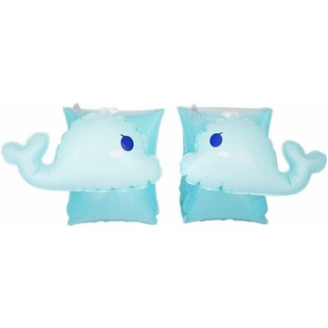 Paire de baleines bleues bouée de bras WAHAISON pour piscine