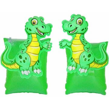 Paire de dinosaures verts bouées de bras pour piscine WAHAISON