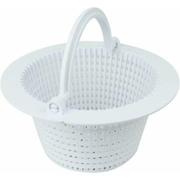 - Panier rond pour skimmer de piscine hors sol - Diam 16 cm - Blanc