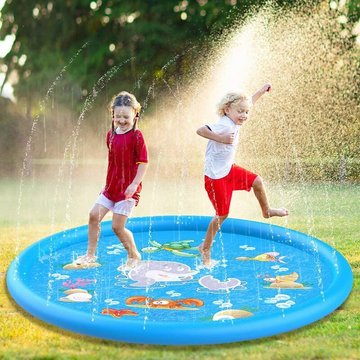Benobbykids - Pare-éclaboussures pour tout-petits, 68' (environ 172,7 cm) Arroseur pour enfants pour tapis de jeu aquatique amusant en plein air