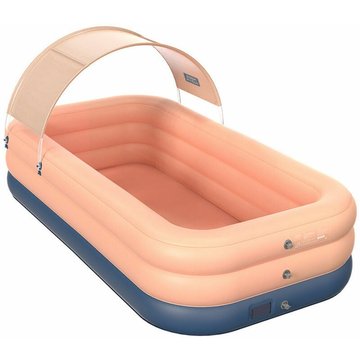Pare-soleil et protection solaire sans fil automatique pour piscine gonflable,rose 3.05m - rose3.05m
