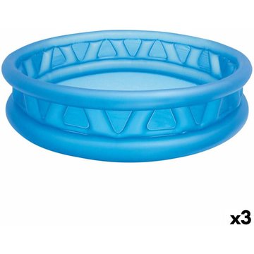 Pataugeoire gonflable pour enfants Intex Piscine Bleu Ronde 790 L 188 x 46 x 188 cm (3 Unités)
