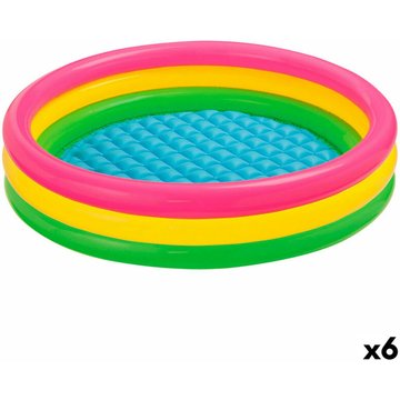 Intex Piscine Pataugeoire gonflable pour enfants Sunset Anneaux 131 L 114 x 25 x 114 cm (6 Unités)