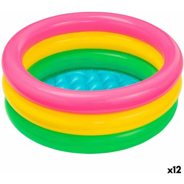 Pataugeoire gonflable pour enfants Intex Piscine Sunset Glow Anneaux 28 L 61 x 22 x 61 cm (12 Unités)