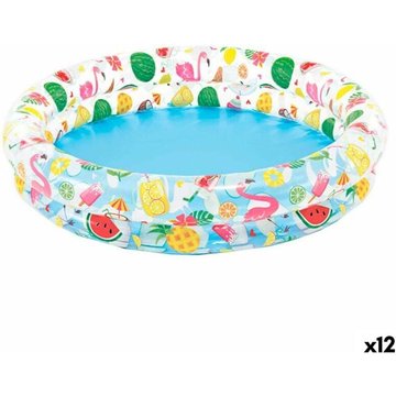 Pataugeoire gonflable pour enfants Intex Piscine Tropical Anneaux 150 l 122 x 25 cm (12 unités)
