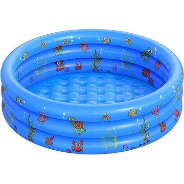 Guazhunifr - Pataugeoire Ronde pour Enfants Piscine Gonflable pour Enfants en pvc Piscine Hors Sol à Thème Océanique pour Le Jardin Guazhuni