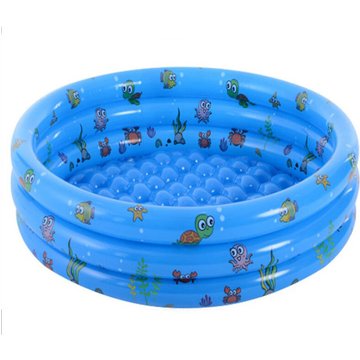 Macaron - Pataugeoire Ronde pour Enfants Piscine Gonflable pour Enfants en pvc Piscine Hors Sol à Thème Océanique pour Le Jardin pour Enfants Adultes