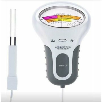PC102 TUMALAGIA nouveau testeur de qualité de l'eau pour piscine, stylo de test CL2 & pH, testeur de chlore résiduel