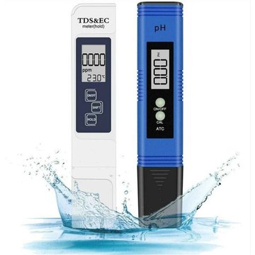 Hello Kitty Bain - PH-mètre monobloc, testeur de ph de piscine 4 en 1 PH-mètre électronique tds mètre Qualité de l'eau et test de ph pour eau potable