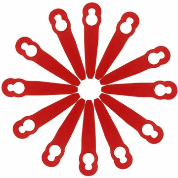 Pièce de rechange pour piscine KINARITO Lame de tondeuse à gazon 12 pièces (rouge)