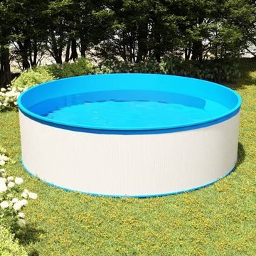 Vidaxl - Piscine à éclaboussures 350x90 cm Blanc et Bleu