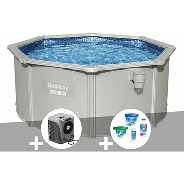 Kit piscine acier ronde Bestway Hydrium 3,00 x 1,20 m + Kit de traitement au chlore + Pompe à chaleur