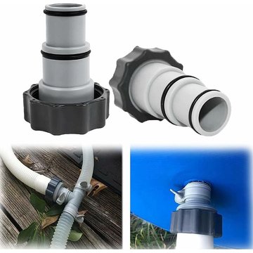 Piscine Adaptateur A,2 Pièces,Adaptateur de Tuyau de Piscine a, Adaptateur a pour Pool Intex, Adaptateur de Tuyau de Rechange Intex pour Pompe avec