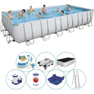 Piscine avec des accessoires Bestway Power Steel rectangulaire 732x366x132 cm - maintenant plus abordable