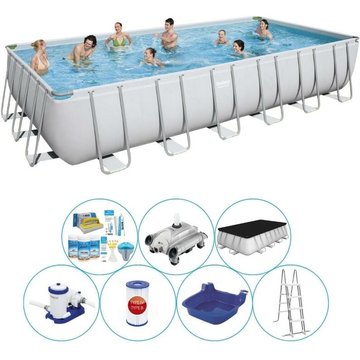 Piscine Bestway Power Steel avec accessoires Rectangulaire 732x366x132 cm - offrir