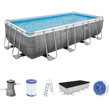 Bestway - Piscine Power Steel Frame, 5,49 x 2,74 x 1,22 m