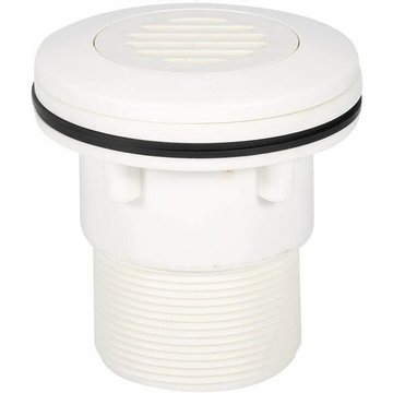 Piscine SONIATKIA Buse à Jet Prise d'Aspiration d'Eau Robinetterie Ronde Forme Piscines Accessoires Universels (Couverture en Filet), Superma, Blanc