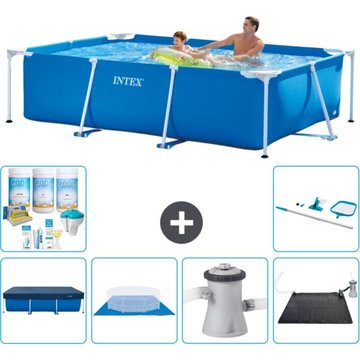 Piscine Cadre Rectangulaire Intex - 260 x 160 x 65 cm - Bleue - Incluse Accessoire CB97 - Intex Piscine