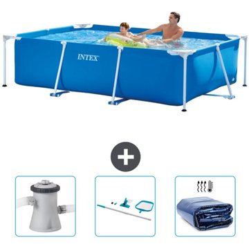 Piscine Cadre Rectangulaire Intex - 260 x 160 x 65 cm - Bleue - Accessoires Inclus CB81 - Intex Piscine