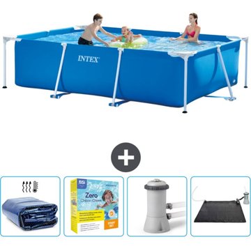 Piscine cadre rectangulaire Intex - 300 x 200 x 75 cm - bleue - inclut accessoire CB11
