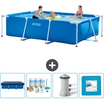 Piscine Cadre Rectangulaire Intex Piscine - 300 x 200 x 75 cm - Bleue - Accessoires Inclus CB2