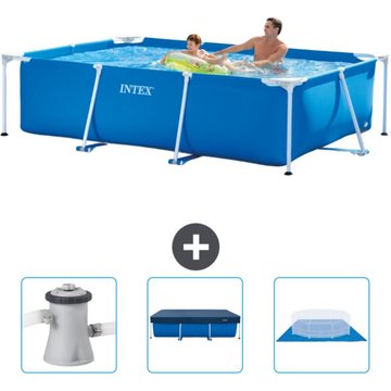 Piscine Cadre Rectangulaire Intex - 260 x 160 x 65 cm - Bleue - Accessoire Inclus CB76 - Intex Piscine