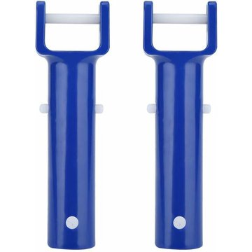 Piscine Clip Clip 2 Pcs Bleu Piscine v Forme Clip Brosse Tête Poignée Remplacement Piscine Accessoires Durable 13treize