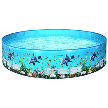 Piscine TUMALAGIA en plastique dur portable sans gonflage, piscine pliable, piscine familiale, piscine ronde pour bébés, enfants et adultes