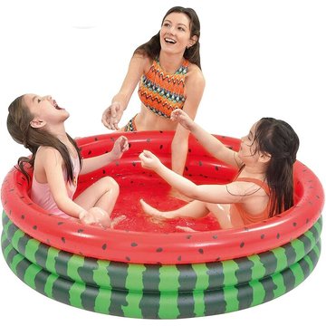 Piscine enfant 120*30CM Piscines Gonflables pour Enfants 3 Anneaux Pastèque Pataugeoire Bébé Blow Up Piscine Pataugeoires pour Jardin Jardin Centre