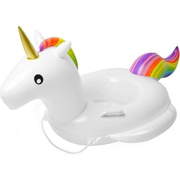 Piscine gonflable Flotteur de piscine pour bébé Licorne Toddlers Floaties Anneau de natation gonflable pour bébé avec poignées pour enfants âgés de 1