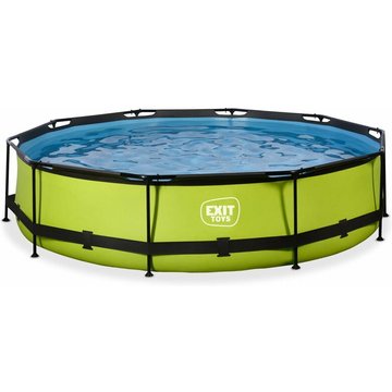 EXIT TOYS - Piscine Lime ø360x76cm avec pompe filtrante - vert