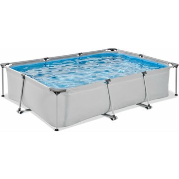 Piscine EXIT TOYS Soft Grey 300x200x65cm avec pompe filtrante - Gris
