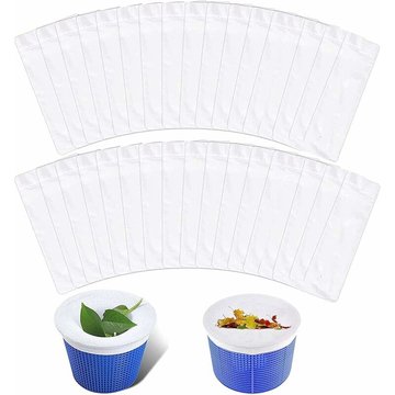Piscine Filtre Skimmer, 30 Chaussettes de Skimmer SWYEOOT, Filet D'écumoire, Filtre Chaussette Skimmer Piscine pour Panier Piscine, Pool Skimmer