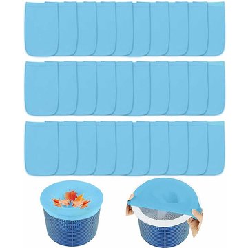 Piscine Filtre Skimmer SWYEOOT, 30 Chaussettes de Skimmer de Piscine Filet D'écumoire, Filtre Chaussette Skimmer Piscine pour Panier Piscine, Pool Skimmer