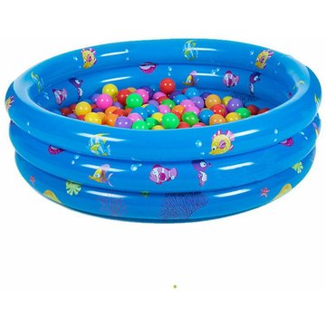 Piscine gonflable 3 couches ronde 100 x 30 cm bleu