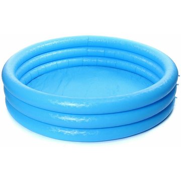 Piscine gonflable 3 couches ronde 168 x 40 cm bleu 481L