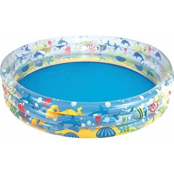 Piscine gonflable WAHAISON pour enfant / pataugeoire ronde 3 boudins diamètre 1,83m × hauteur 33cm