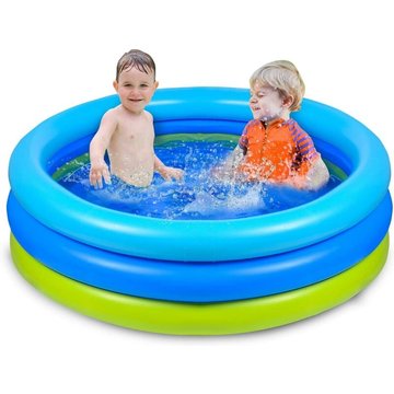 Lycxames - Piscine Gonflable Enfants 120 cm * 30 cm Bébé Piscine Fit Jardin D'été Famille Jeux d'eau