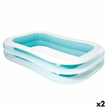 Piscine gonflable Intex Piscine Blanc/Vert 770 L 262 x 56 x 175 cm (2 Unités)