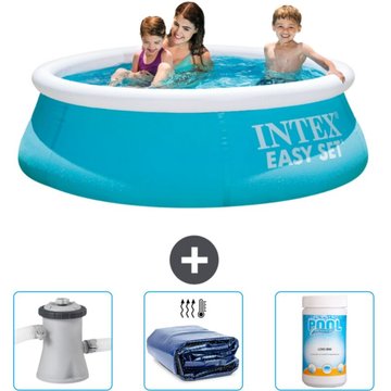 Piscine gonflable ronde Easy Set Intex 183 x 51 cm bleue - Inclut accessoire CB75