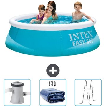 Piscine Gonflable Ronde Easy Set Intex 183 x 51 cm - Bleue - Incluant Accessoire CB83