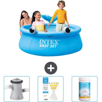 Piscine Gonflable Ronde Intex Easy Set - 183 x 51 cm - Bleue - Baleine Incluse Accessoire CB73