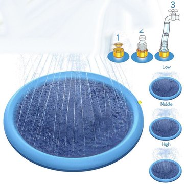 Wian - Piscine gonflable 170cm Tapis de jeu gonflable Jouets d'eau pour arroseur extérieur d'été