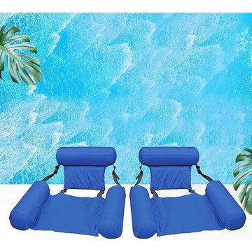 Tanabata - Piscine Hamac Lit Flottant Portable Pliant Gonflable Matelas d'eau Lit de Plage Sports Nautiques Chaise Longue pour Adultes Enfants (2